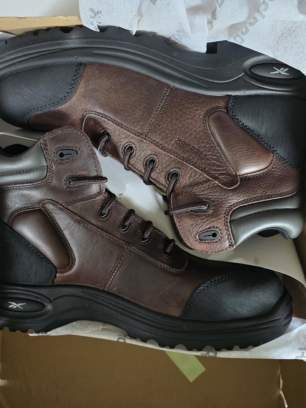 Reebok Work Men's Trainex Composite Toe Work Boot Dark Brown - 13 Wide